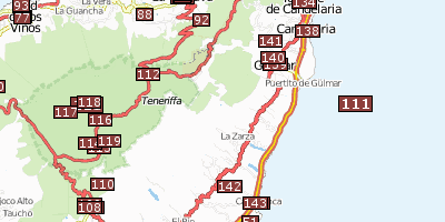 Stadtplan Teide Nationalpark Teneriffa